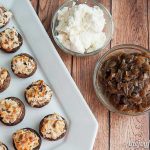 Bacon, Goat Cheese and Caramelized Onion Stuffed Mushrooms - Recipe