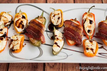 Cheese Stuffed Peppers with Maple Balsamic -Recipe