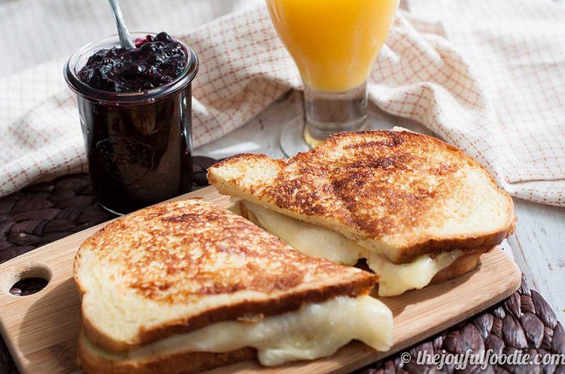 French Toast Grilled Cheese with Balsamic Berry Compote for Foodie Extra Vaganza - Recipe