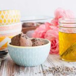 Chocolate Coconut Ice Cream with Lavender Infused Olive Oil + A Baby Shower!
