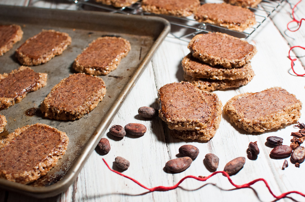 Cinnamon Cocoa Nib Butter Cookies are like delicious drinking chocolate in cookie form.