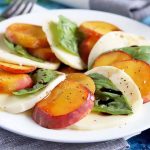 Peach Caprese Salad for #SundaySupper