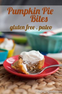 Paleo and gluten free mini pumpkin pies!